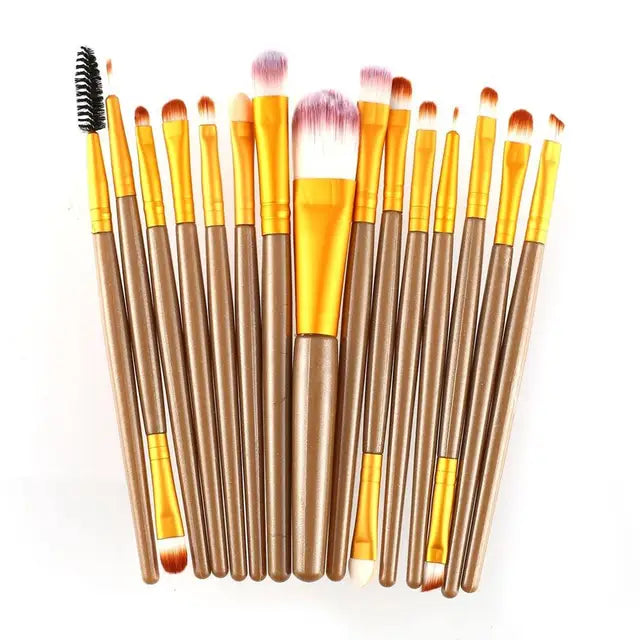 15pcs/set Makeup Brushes Eyelash Powder Tool