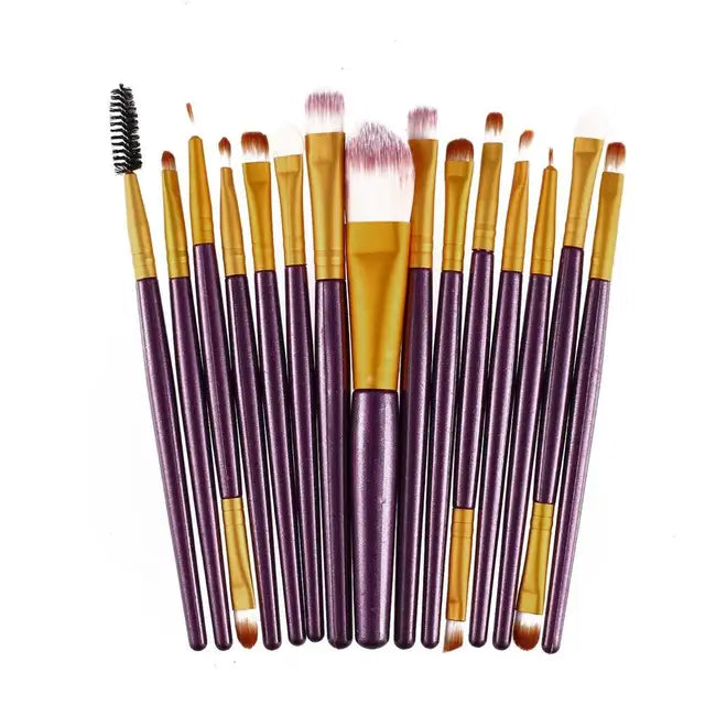 15pcs/set Makeup Brushes Eyelash Powder Tool