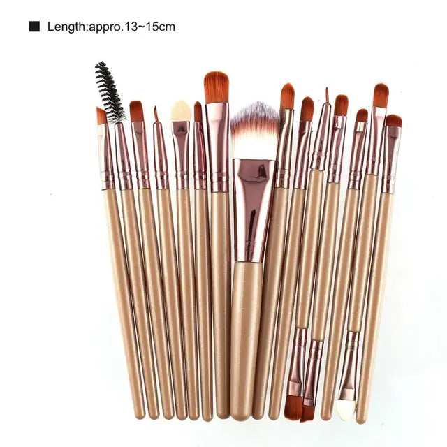 15pcs/set Makeup Brushes Eyelash Powder Tool