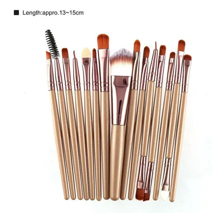 15pcs/set Makeup Brushes Eyelash Powder Tool