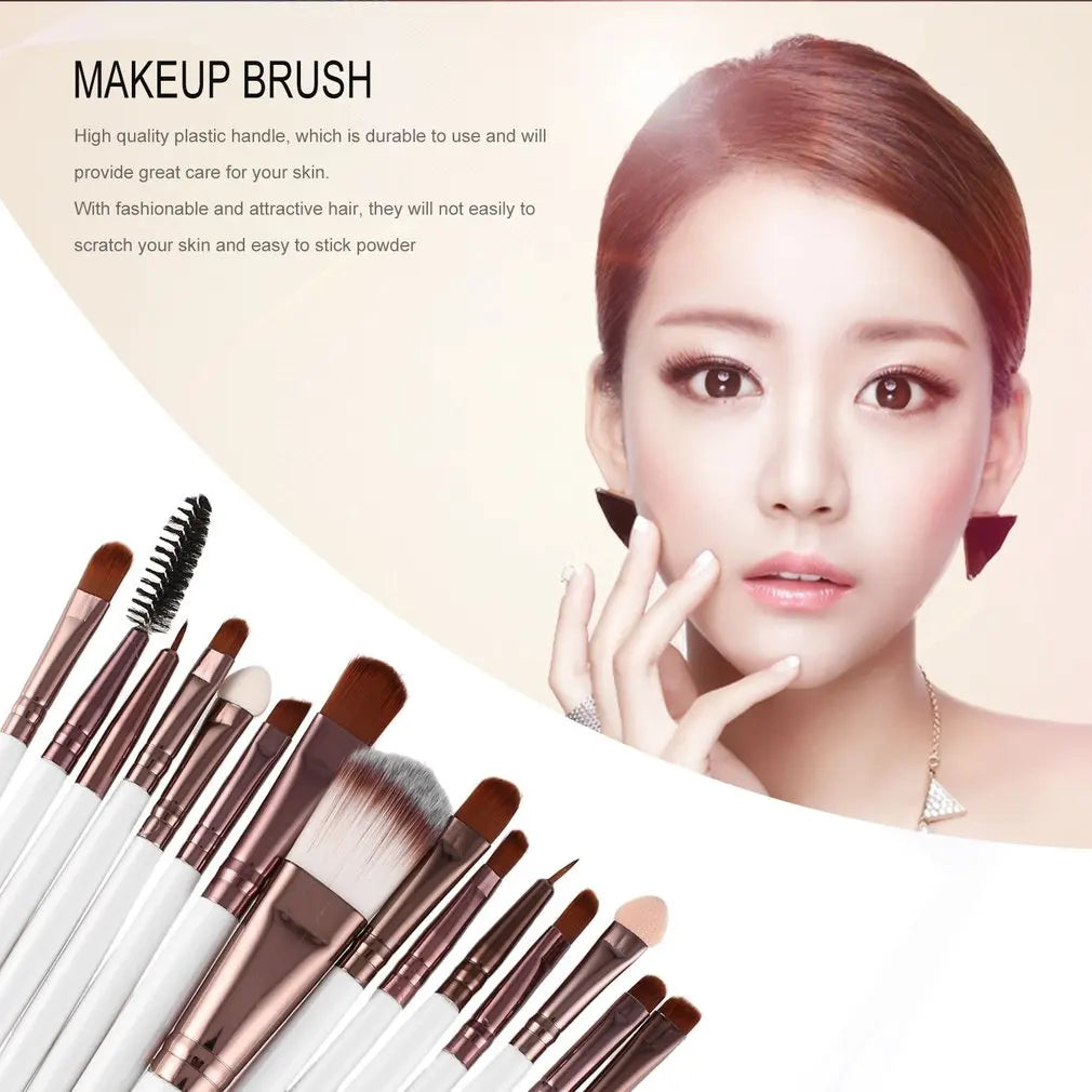15pcs/set Makeup Brushes Eyelash Powder Tool