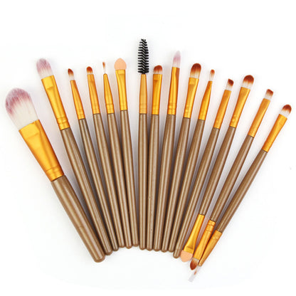 15Pcs Makeup Brushes Set Eye Shadow  Make Up Tool
