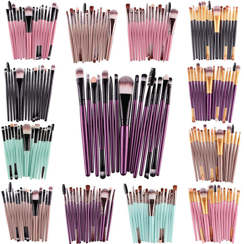 15Pcs Makeup Brushes Set Eye Shadow  Make Up Tool