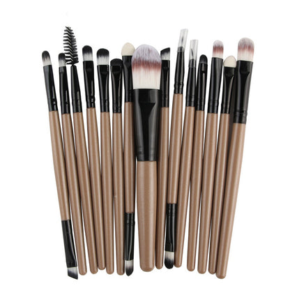 15Pcs Makeup Brushes Set Eye Shadow  Make Up Tool