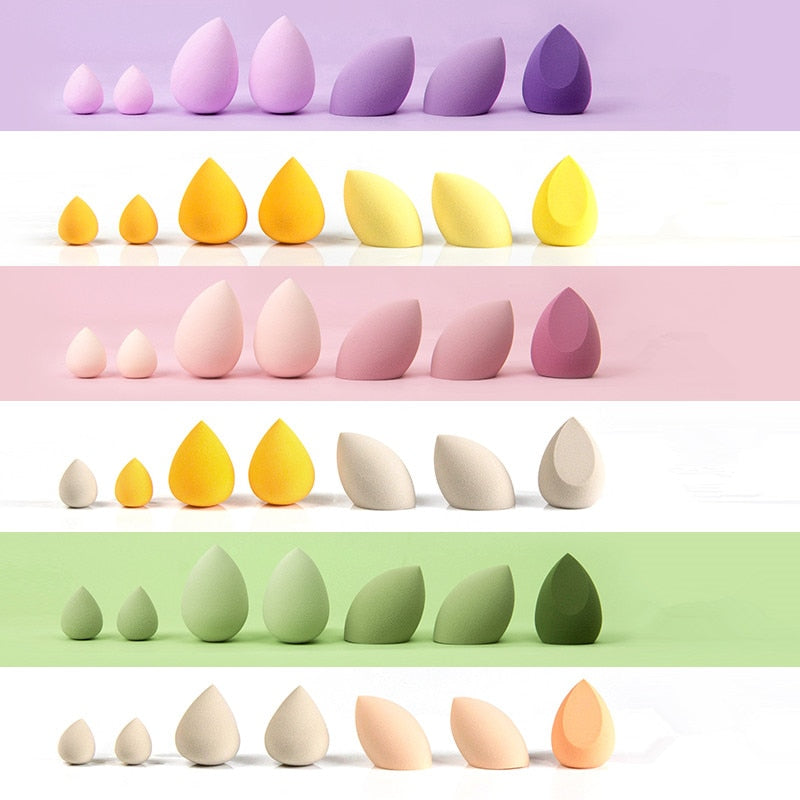 7 PCS Makeup Sponges Beauty Egg Makeup  Tool