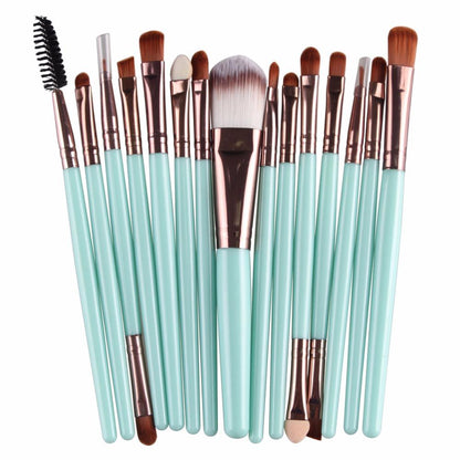 15Pcs Makeup Brushes Set Eye Shadow  Make Up Tool
