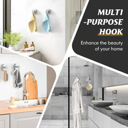 🔥Versatile Suction Hooks – Non-Slip, Waterproof, and Perfect for Bathroom & Kitchen Storage