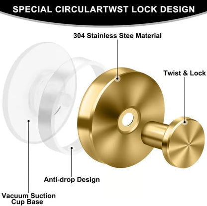 🔥Versatile Suction Hooks – Non-Slip, Waterproof, and Perfect for Bathroom & Kitchen Storage